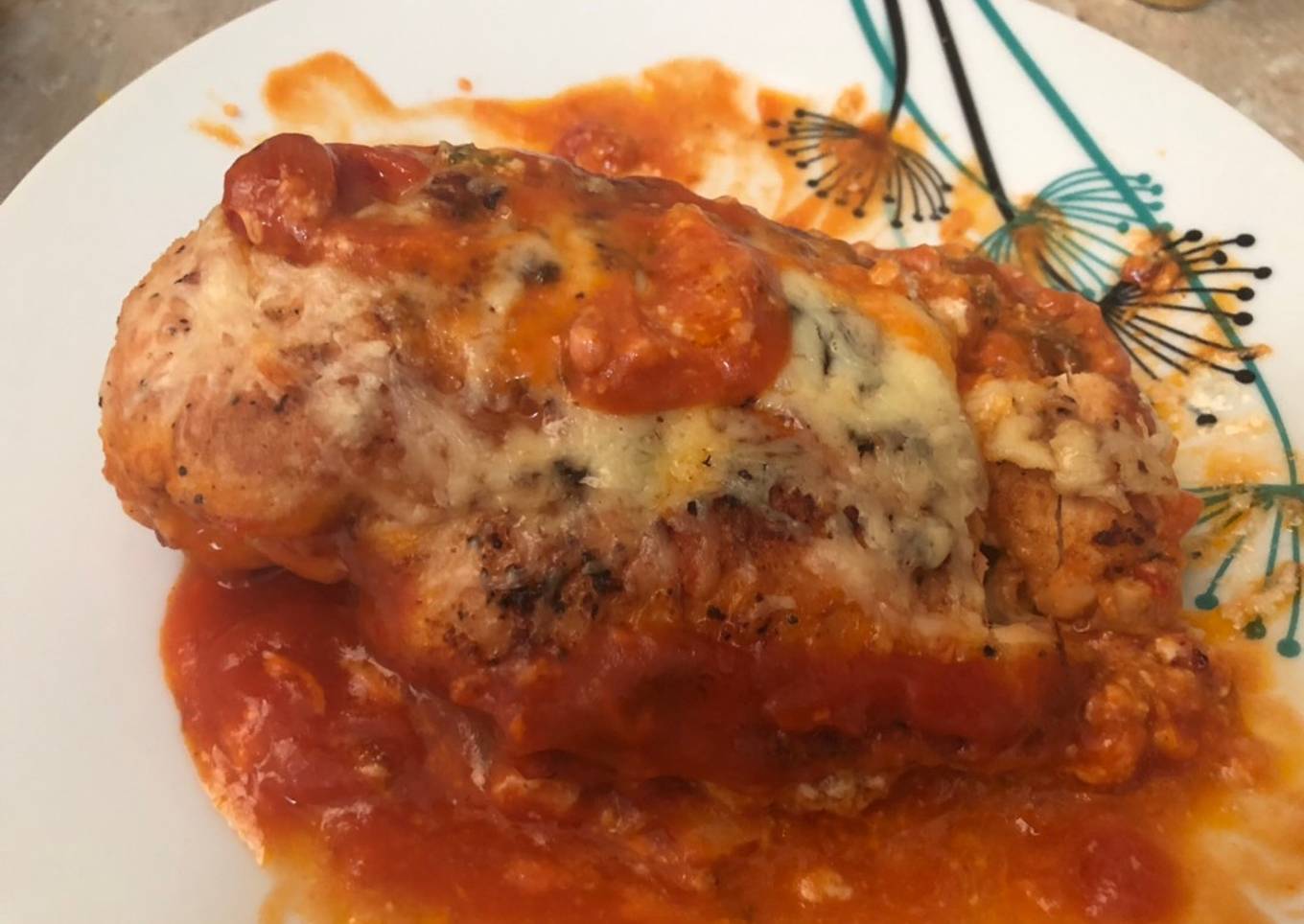 Pechuga de pollo con jamón y queso