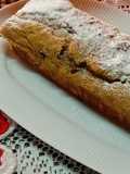 Budín navideño tipo pan con pasas y mezcla de harinas (integral + maní +0000)