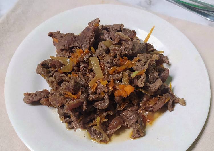 Resep Beef slice lada hitam Anti Gagal