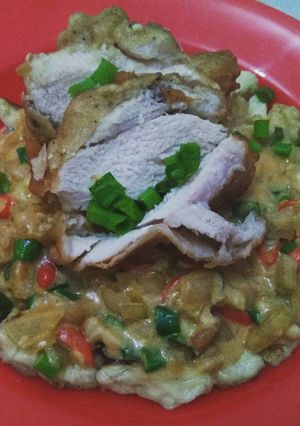 Foto resep Gnocchi with Chicken and Milky sauce