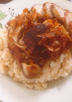 Hình của món Cơm gà.