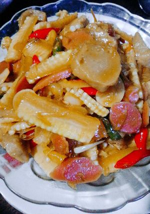 Foto resep Tumis jagung semi saus tiram