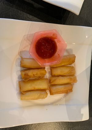 Hình của món Chả giò chay (Frühlingsrollen mit Gemüse).