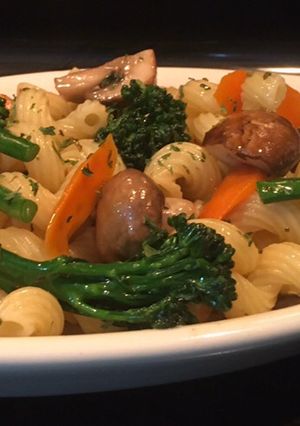Una foto de Pasta Vegetariana #lacocinadegiri