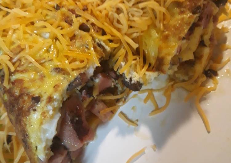 Recipe of Any-night-of-the-week Mushroom and Bologna Omelet