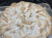 A picture of graham cracker lemon pie