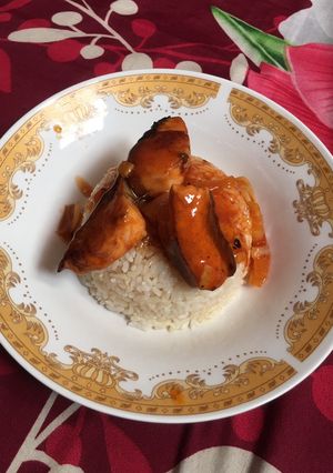 Foto resep Butter rice with salmon asam manis