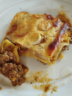 Una foto de Lasagna mixta con pasta precocida