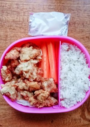 Foto resep Nasi Ayam Crispy dan Sayuran