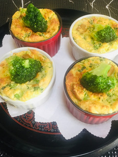 Una foto de Soufflé de Espinaca con Champiñones!
