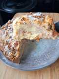Gâteau pommes, poires et noix