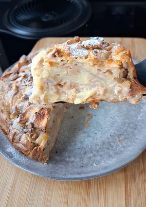 Une photo de Gâteau pommes, poires et noix