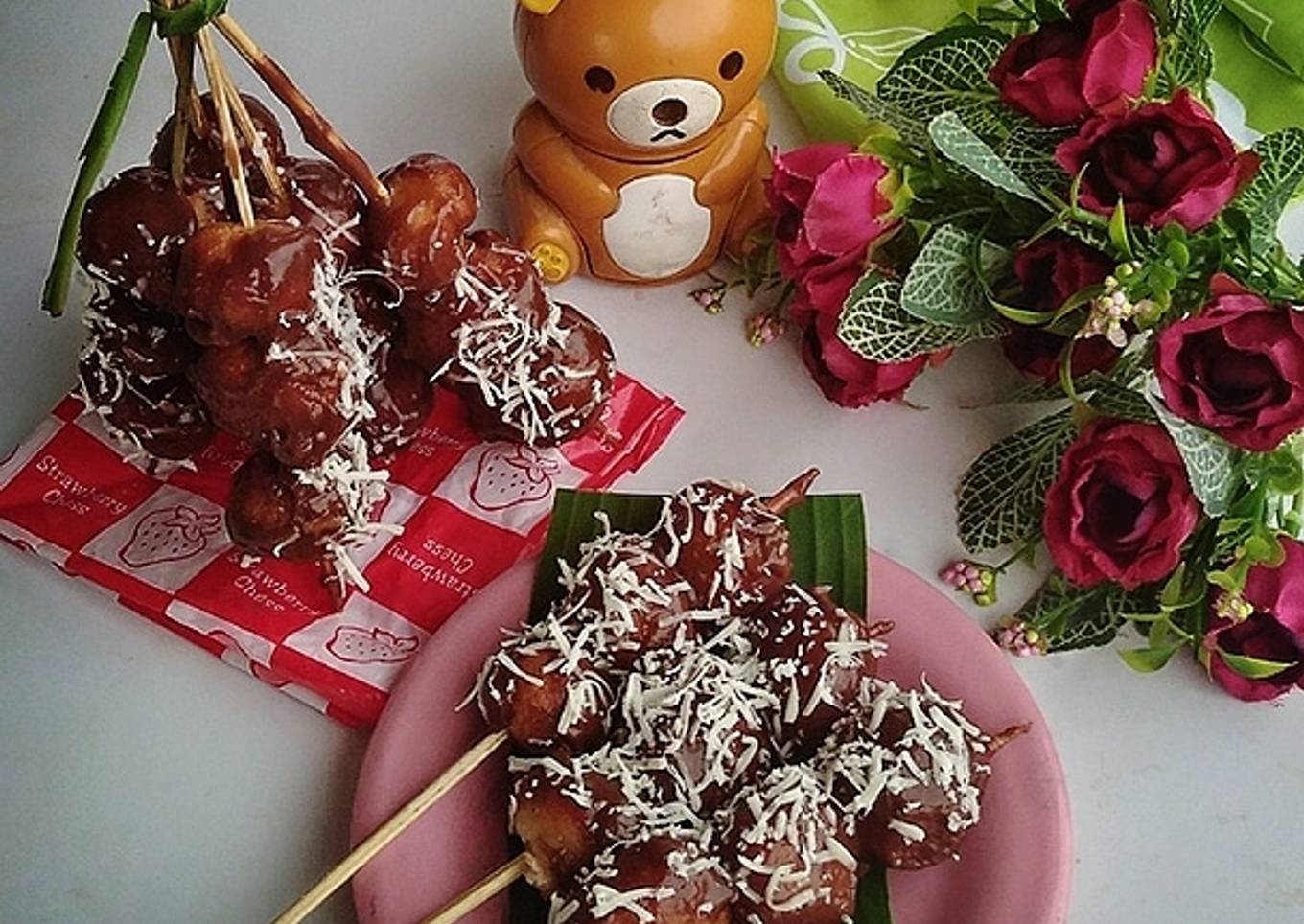 Sate Roti Goreng
