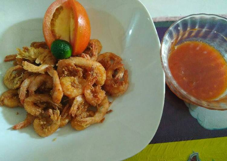 Resep Udang garing saus asam manis yang Menggugah Selera