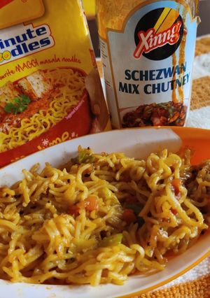 A picture of Schezwan Maggi.