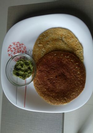 A picture of Bhadku Chilla(Moong/Bajra/Rice Pancake).