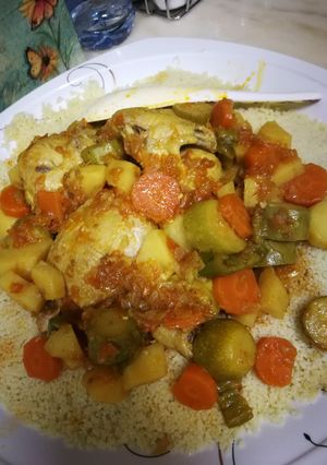 A picture of Couscous with Chicken and Vegetables 🤩.