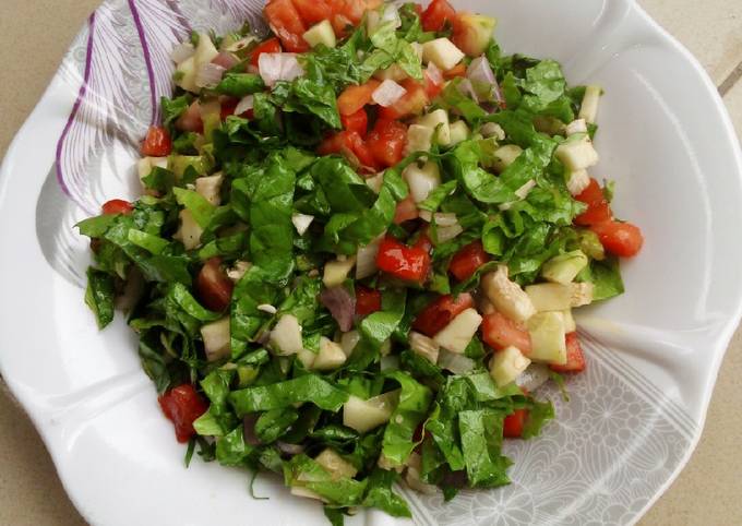 Simple vegetable salad