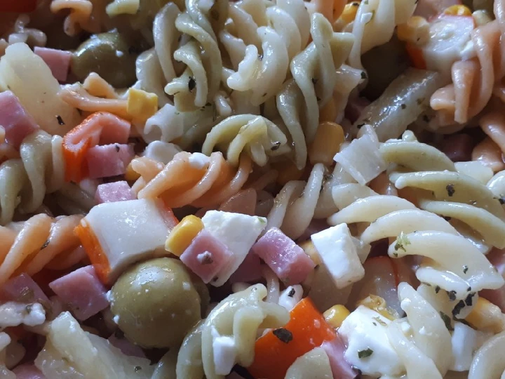 Receta 68. Espirales en ensalada  que Delicioso