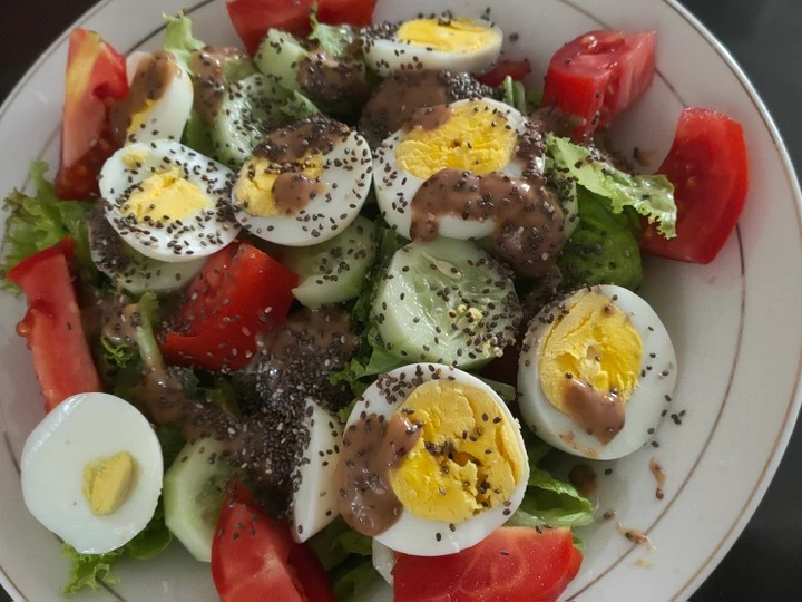 Cara Sederhana Membikin Resep  Salad sayur simple yang Bikin Ngiler, Menggugah Selera