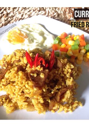 Foto resep Curry Fried Rice (nasi goreng kari)