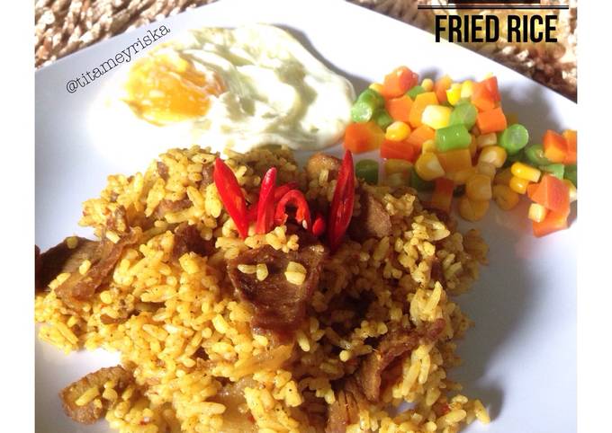 Resep Curry Fried Rice (nasi goreng kari), Sempurna