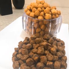 A picture of Chocolate and milky chinchin.