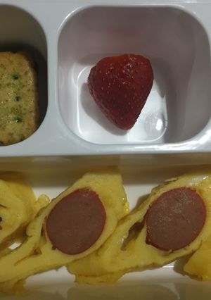 Foto resep Sosis gulung telur (ide bekal paling simple)