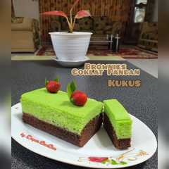 รูปของ Brownies Coklat Pandan Kukus