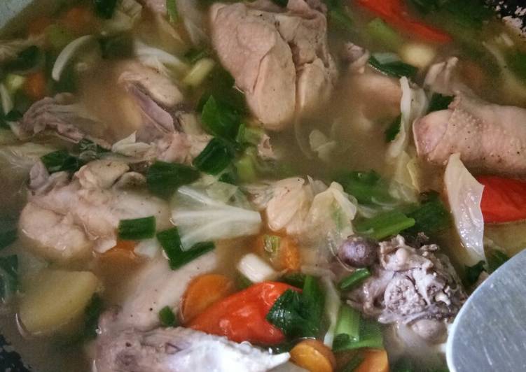 Sop ayam simple bumbu racik