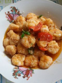 Foto resep Udang Saos Asam Manis
