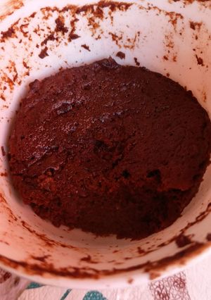 Una foto de Brownie de banana sin harinas