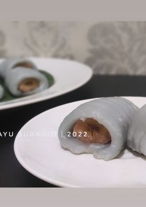 Foto resep Nagasari Gulung Bunga Telang