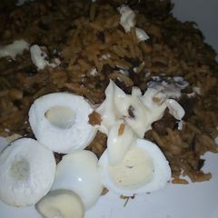 A picture of My leftover jollofrice.