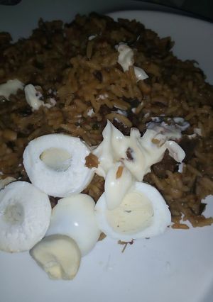 A picture of My leftover jollofrice.