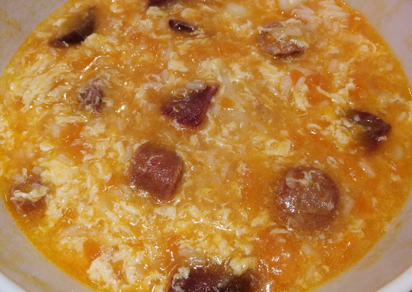 Sopa a la riojana sin verde