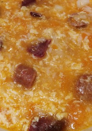 Una foto de Sopa a la riojana sin verde