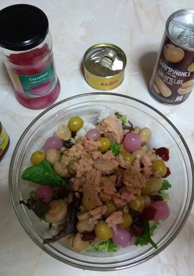 Una foto de Ensalada completa