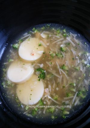 Foto resep 93. MPASI 13+ Creamy Tofu, Broccoli, Enoki