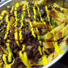 A picture of Loaded fries.