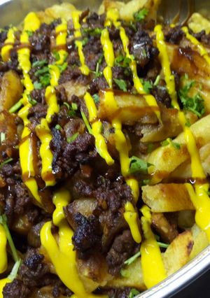 A picture of Loaded fries.