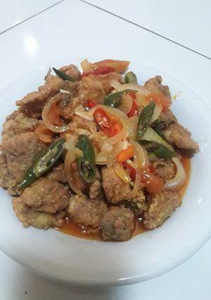 Foto resep Gurame tepung Asam manis pedas