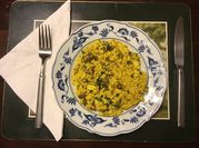 A picture of saffron crumbled