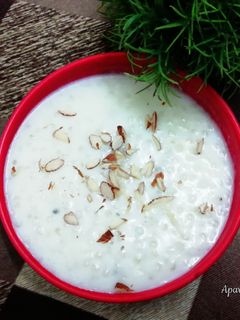 साबूदाना खीर (sabudana kheer recipe in Hindi) रेसिपी मुख्य फोटो
