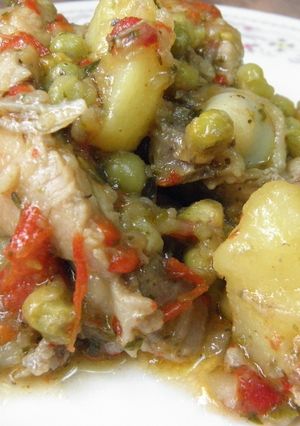 Una foto de Pollo a la calabresa