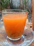 Vegan Boba (Jus Wortel, tomat dan Markisa)