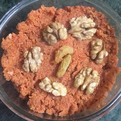 Gajar ka halwa A picture of Gajar ka halwa.