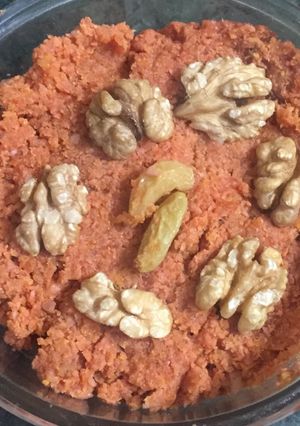 A picture of Gajar ka halwa.