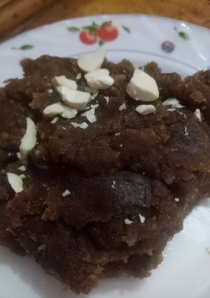 A picture of Atte Ka halwa.