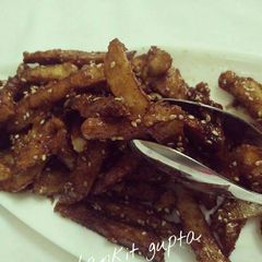 A picture of Honey chilli potato.